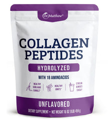 Dr. Matthew Hydrolyzed Collagen Peptides powder canister (unflavored)