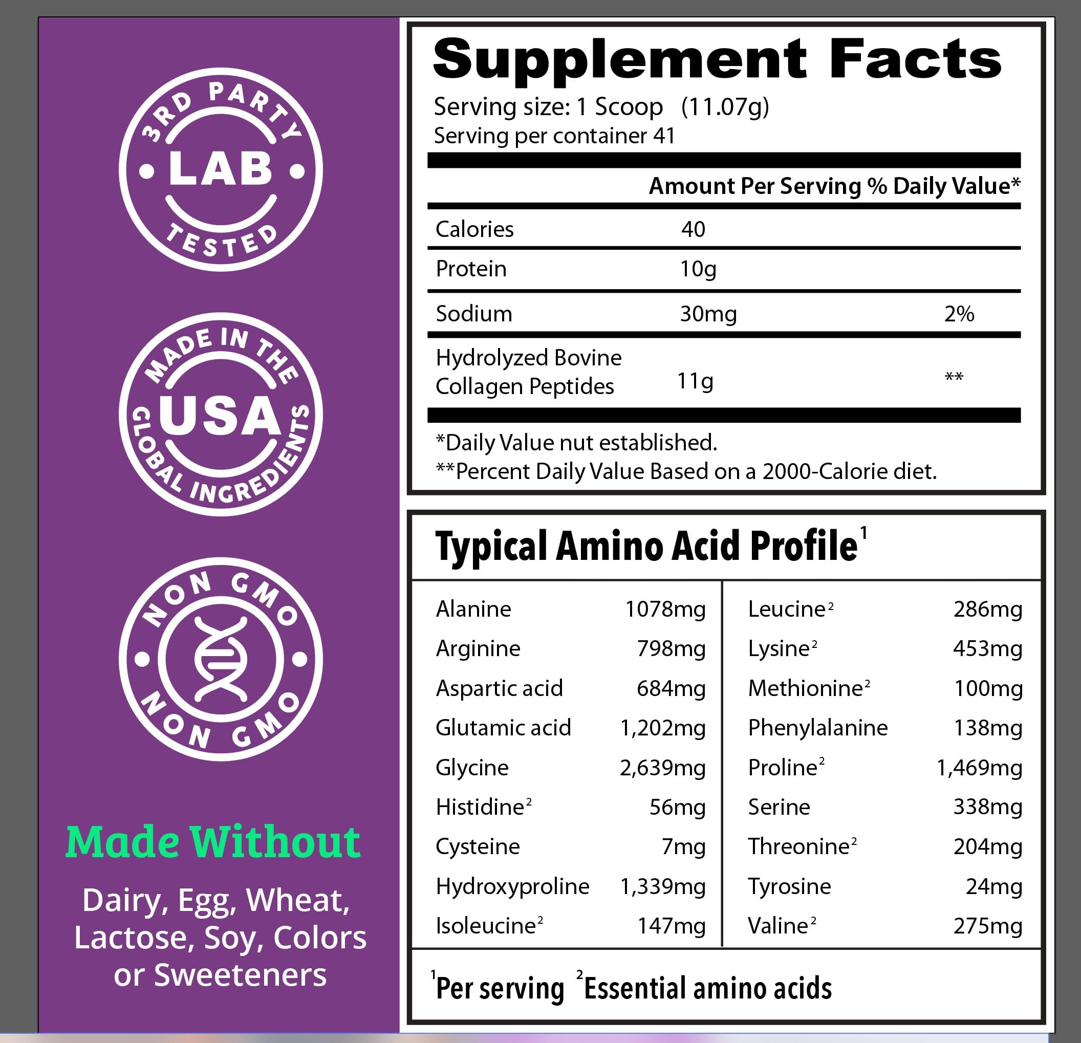 Grass-fed and pasture-raised collagen source concept image