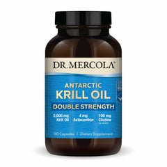 Dr. Mercola Antarctic Krill Oil Double Strength bottle with 90 capsules