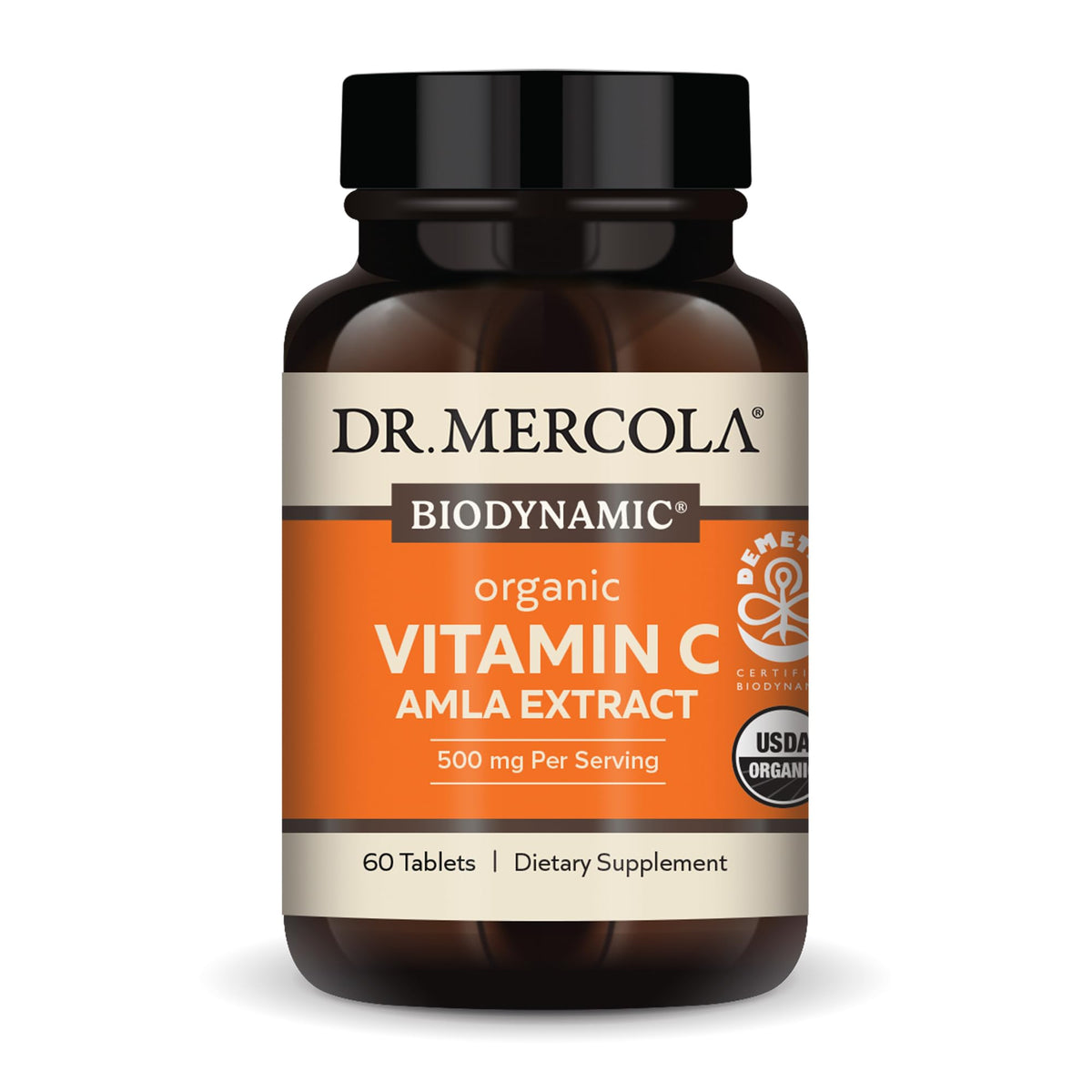 Dr. Mercola Biodynamic Organic Vitamin C Amla Extract bottle - hero image