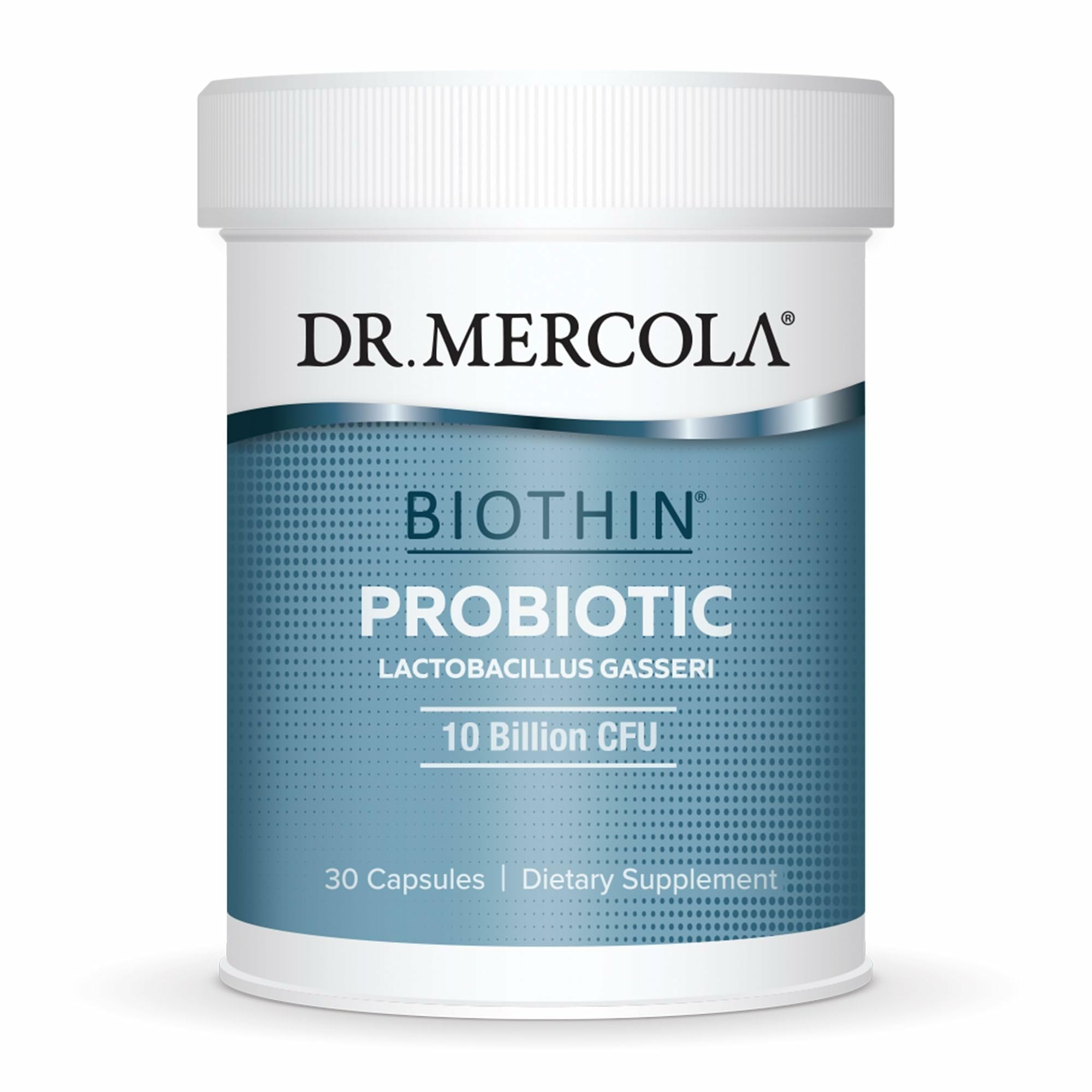 Hero image of Dr. Mercola Biothin Probiotic bottle