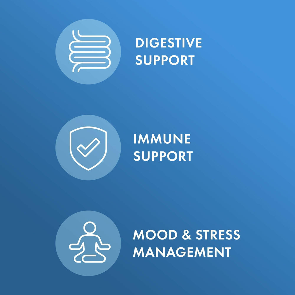 Saccharomyces boulardii probiotic illustration with blend