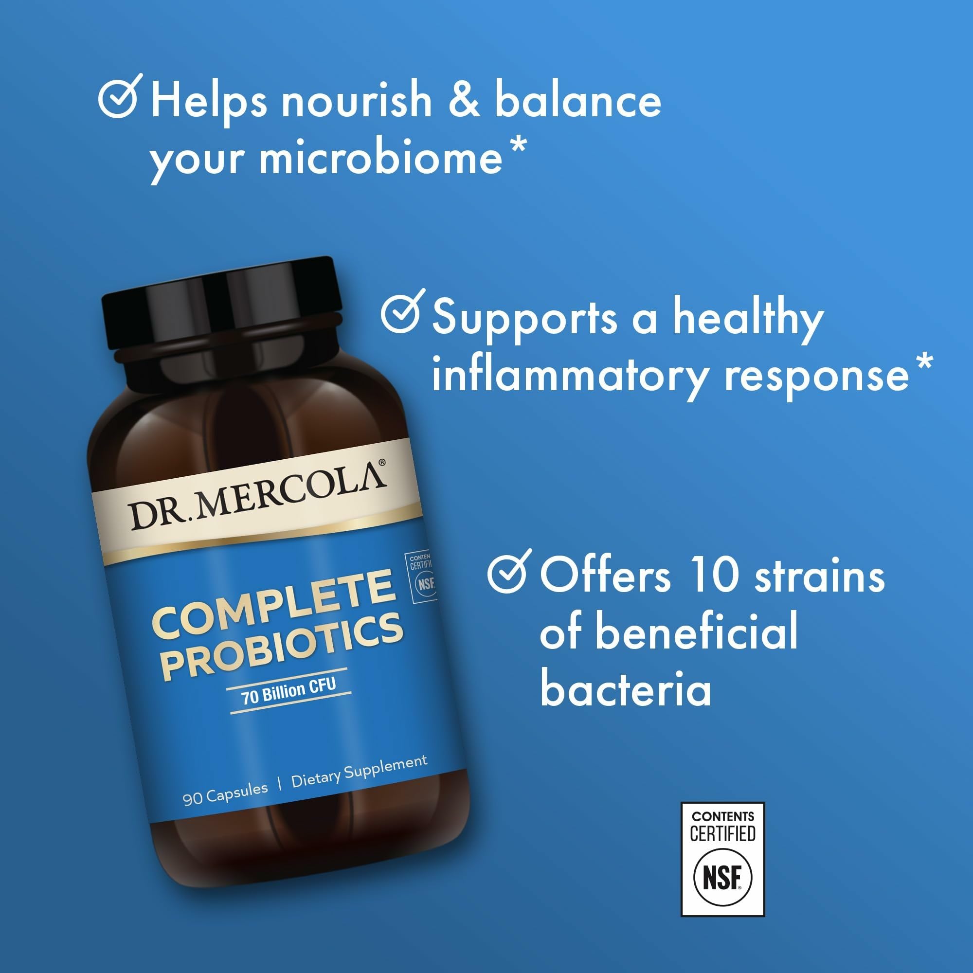 Probiotic strains illustration for complete probiotics