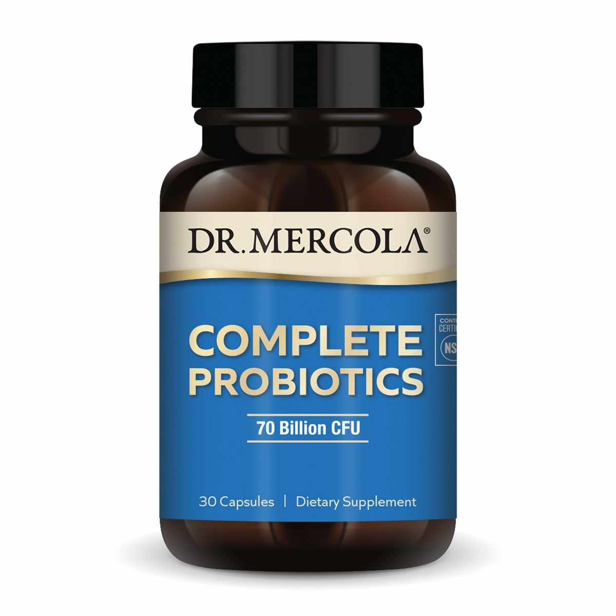 Dr Mercola Complete Probiotics bottle front view