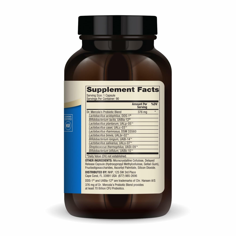 Close-up of complete probiotics 70B CFU packshot