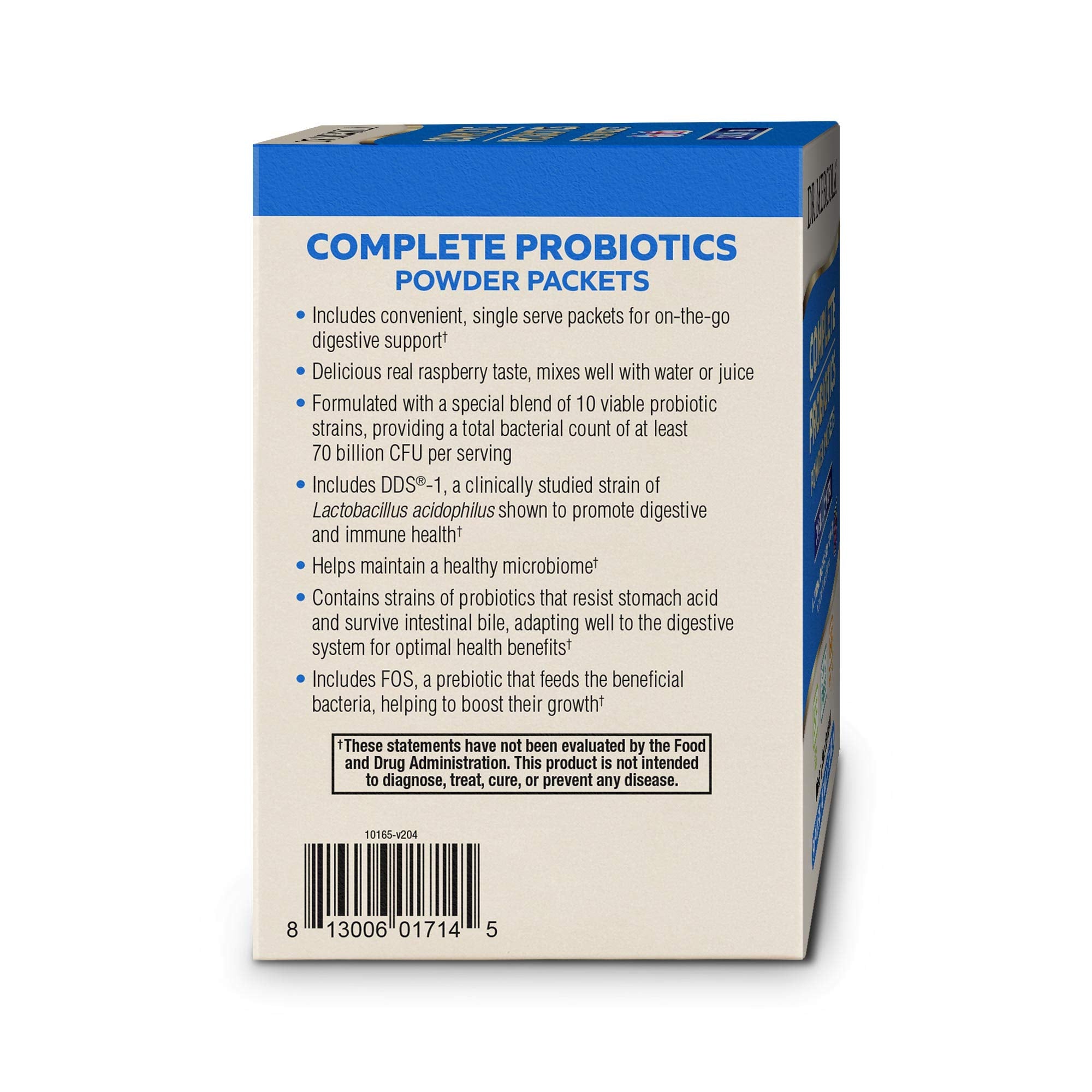 Probiotic powder dissolving in water to demonstrate fast absorption