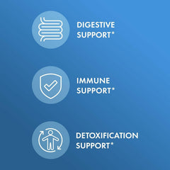 Ingredients panel showing Bacillus clausii SC109 and spore probiotics