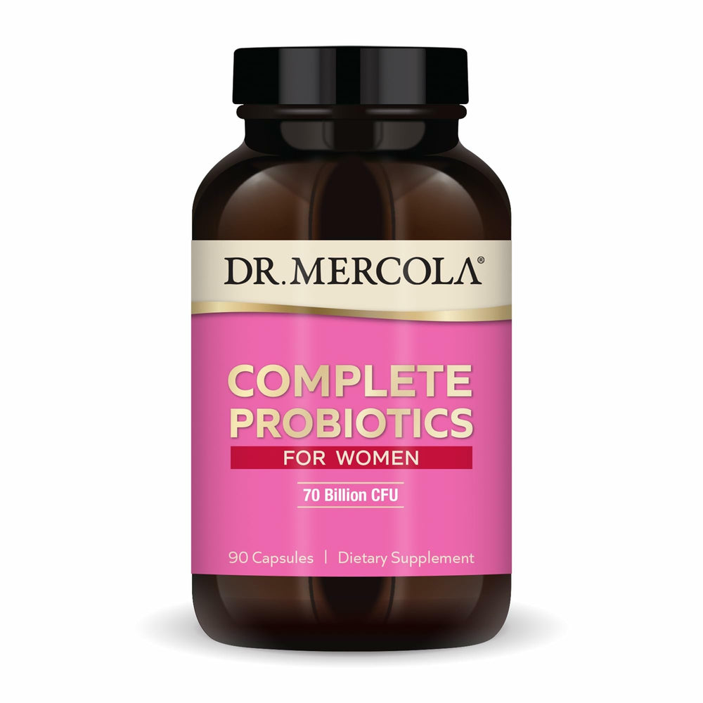 Dr. Mercola Complete Probiotics for Women bottle with label