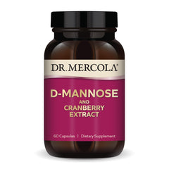 Dr. Mercola D-Mannose and Cranberry Extract bottle label