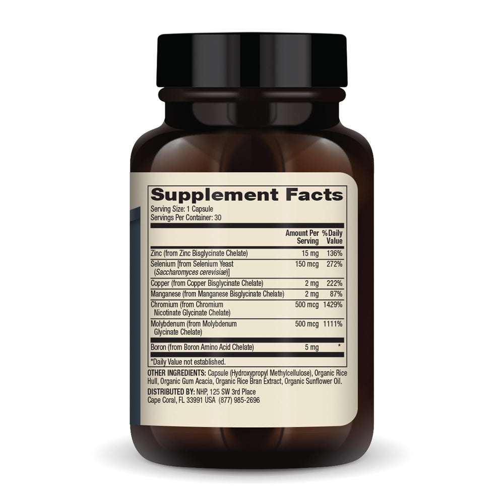 Close-up of mineral capsules from Dr. Mercola Essential Mineral Complex