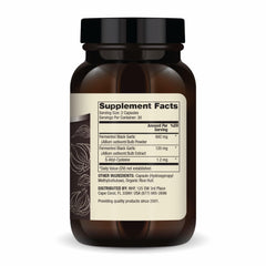 Back label with product details