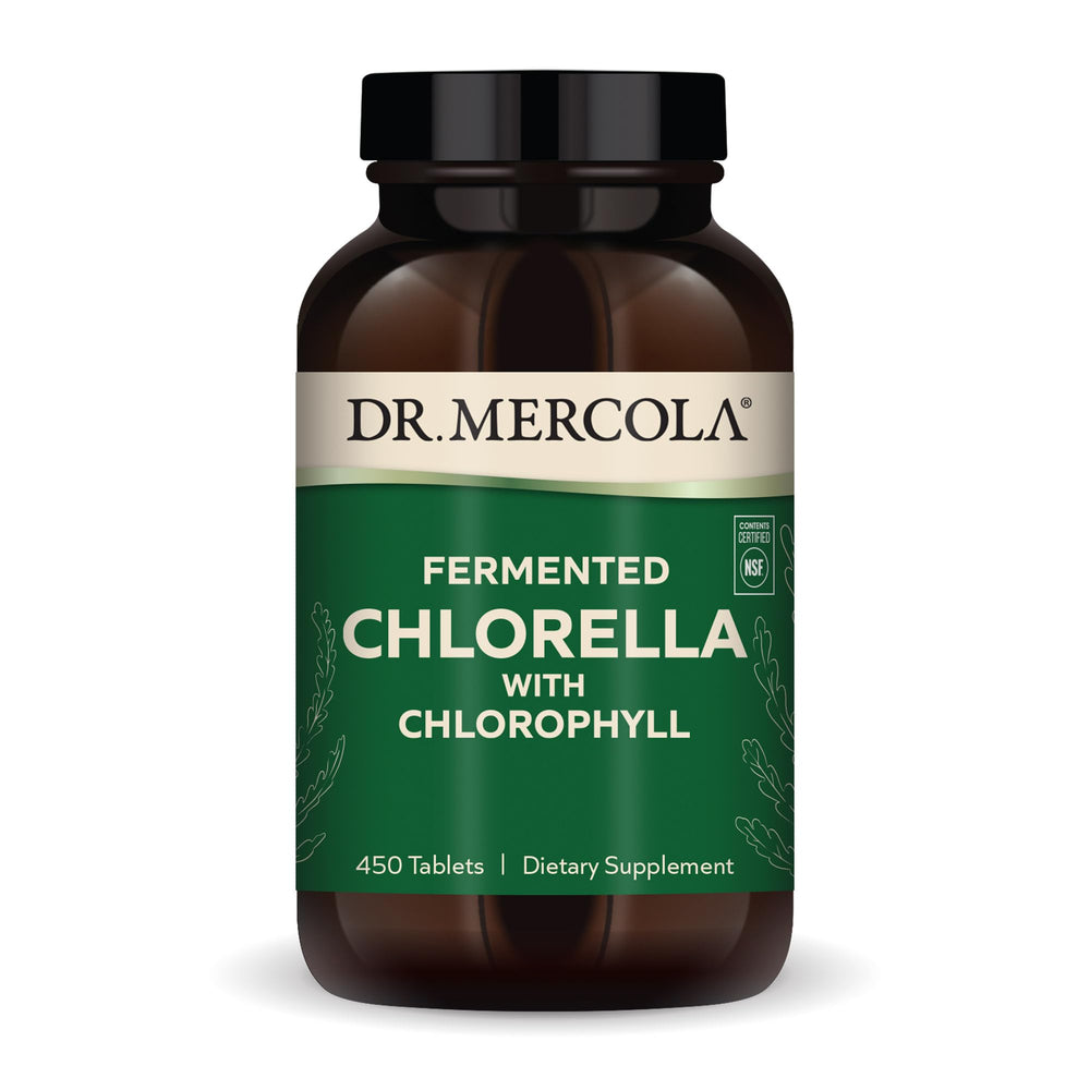 Dr Mercola fermented chlorella with chlorophyll hero image