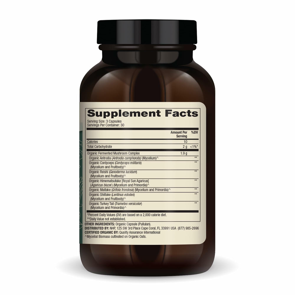 Fermented mushroom complex highlighting immune support