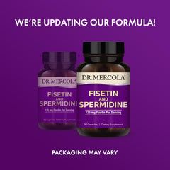 Close-up image of Fisetin and Spermidine capsules
