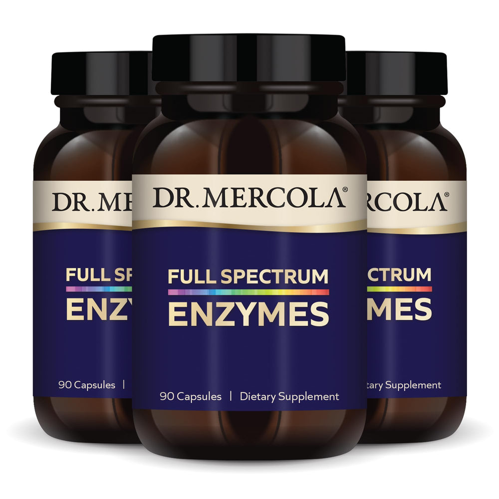 Dr. Mercola Full Spectrum Enzymes bottle front view