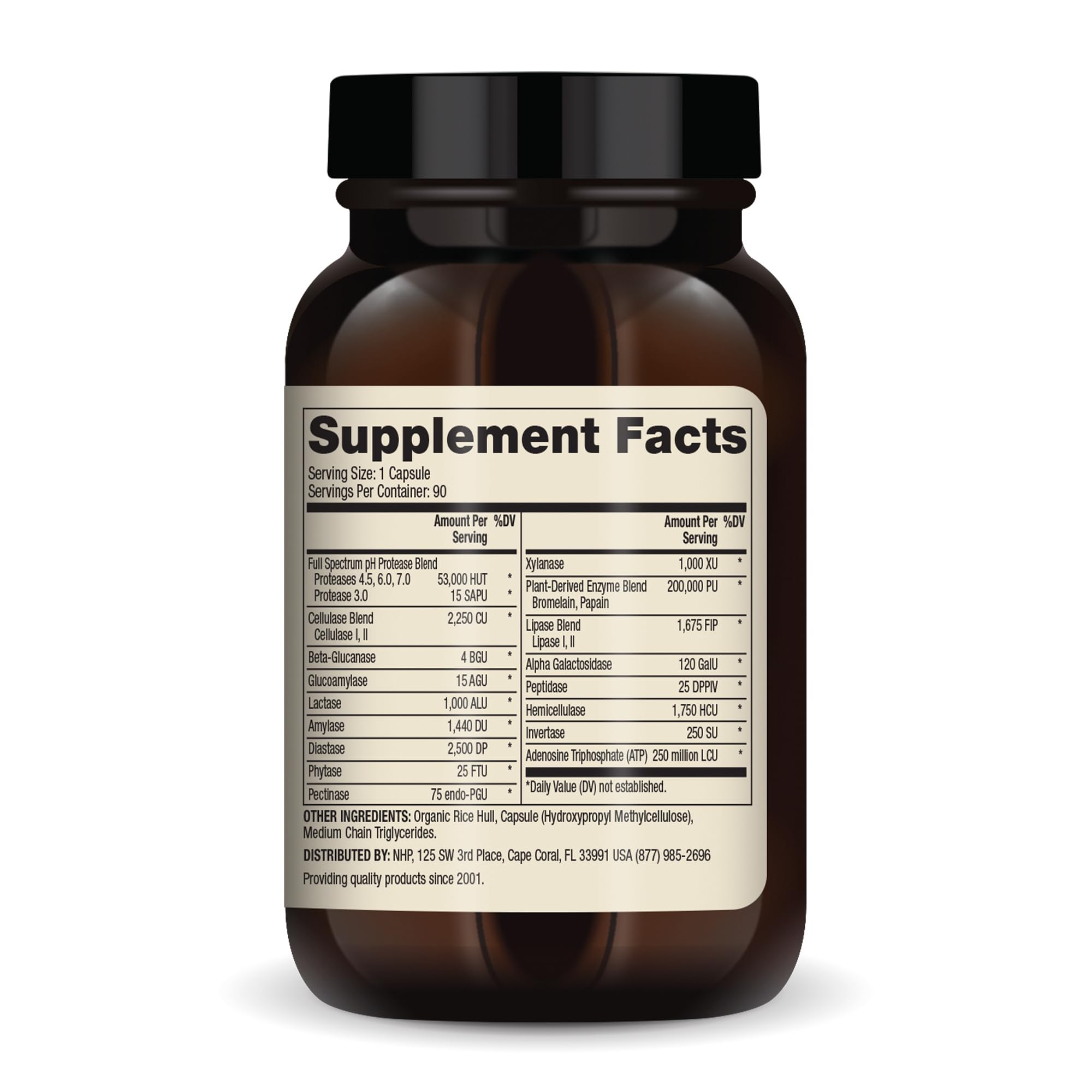 Dr Mercola Full Spectrum Enzymes for Women bottle side highlighting easy daily use