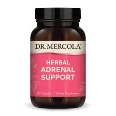 Dr. Mercola Herbal Adrenal Support bottle with label