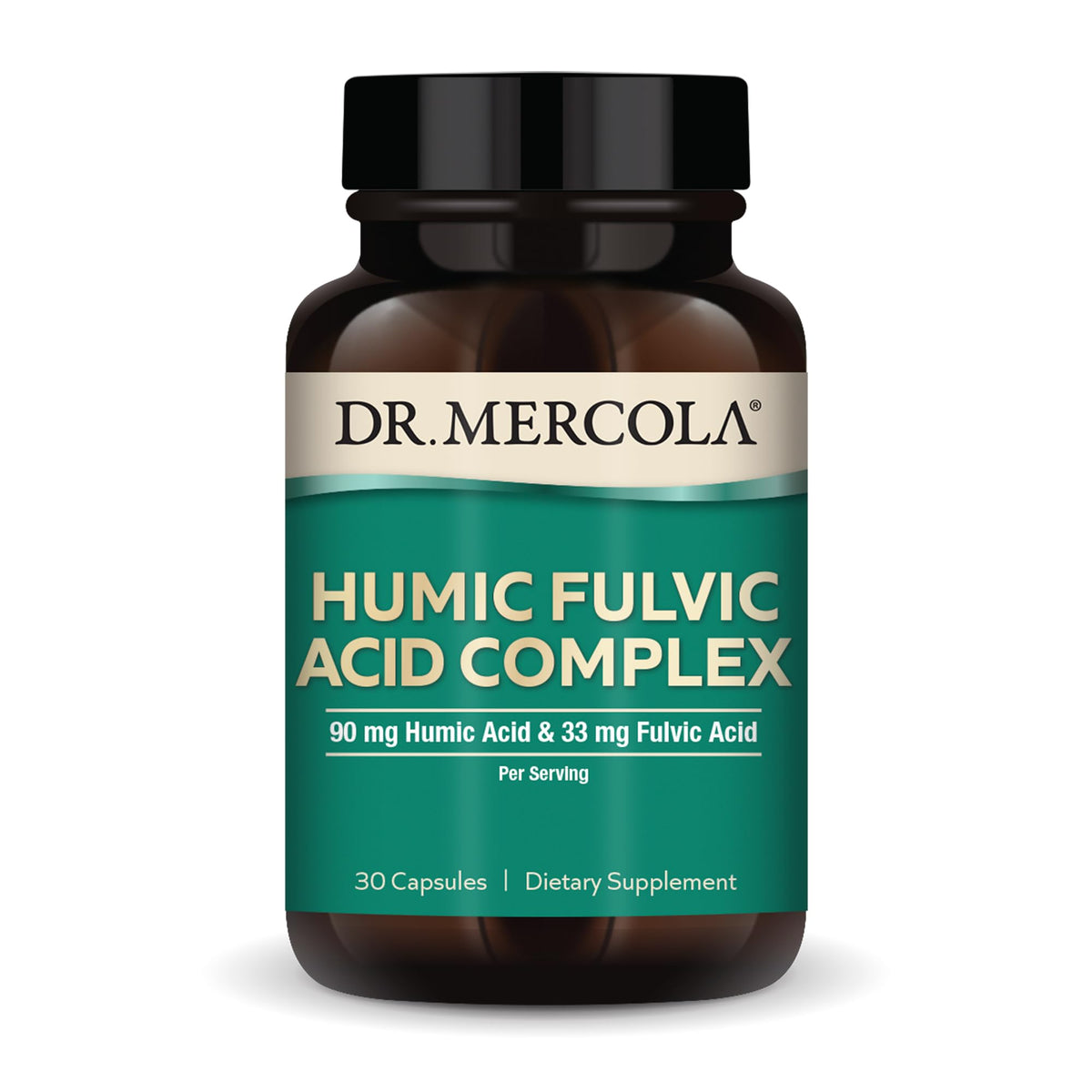 Bottle of Dr. Mercola Humic Fulvic Acid Complex – 30 servings