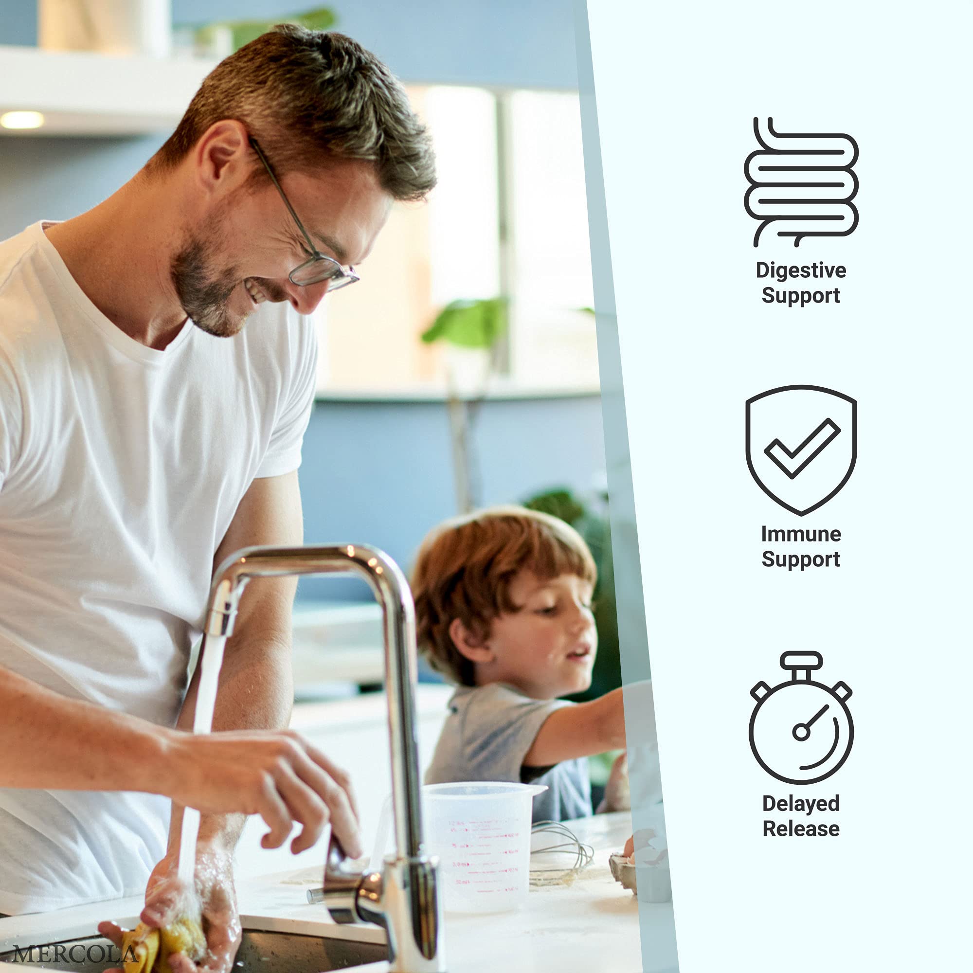 Non-GMO, gluten-free and soy-free labeling for kids probiotics