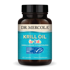 Dr. Mercola Krill Oil for Kids bottle with 60 capsules