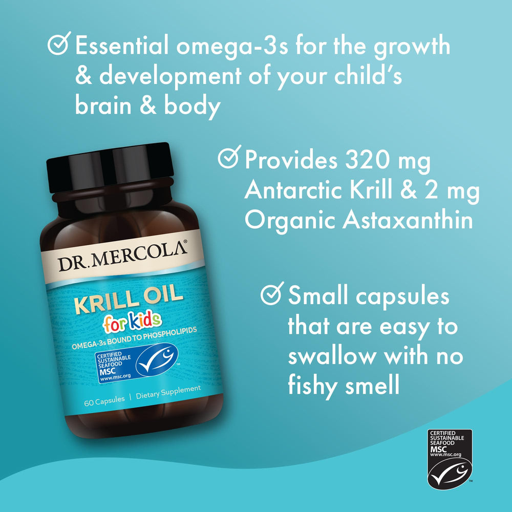 Non-GMO, Gluten-Free and Soy-Free krill oil for kids