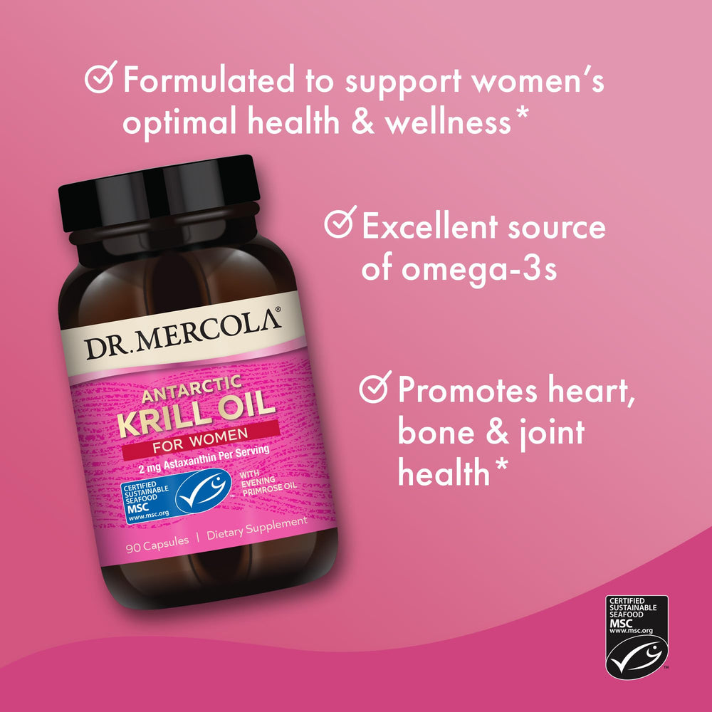 Astaxanthin per serving visual for Dr. Mercola Krill Oil for Women