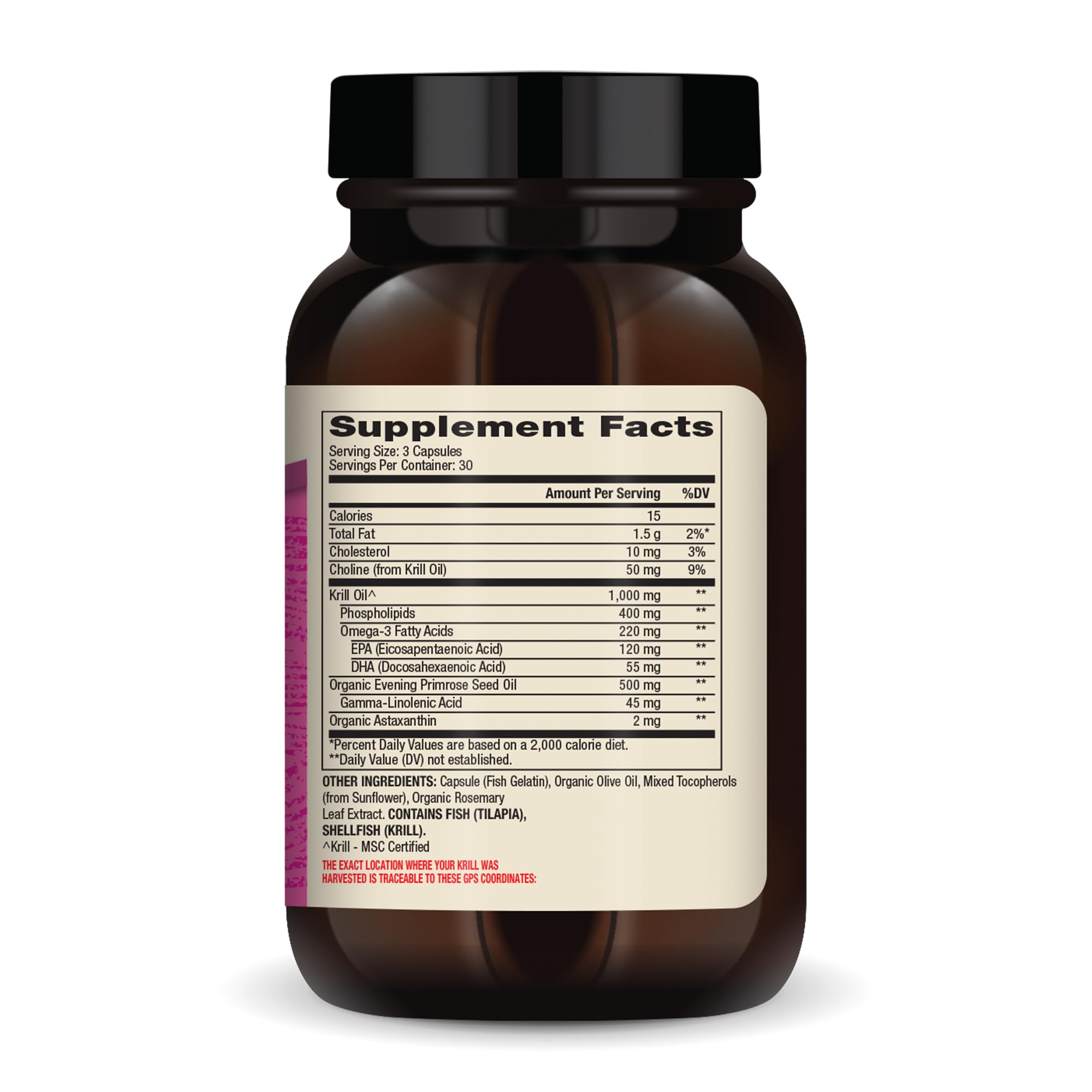 Capsules of Dr. Mercola Krill Oil for Women in close-up for easy daily use