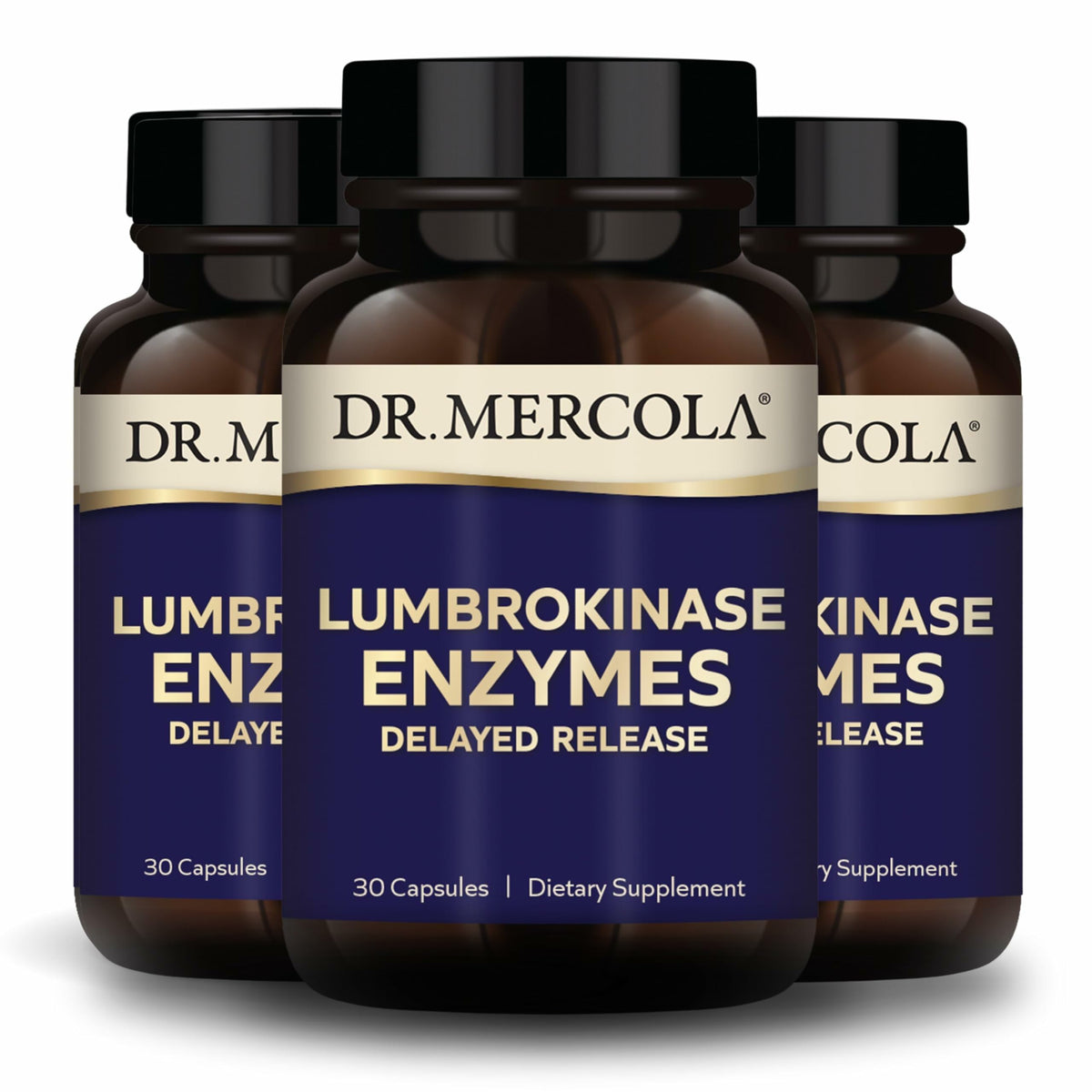 Dr. Mercola Lumbrokinase Enzymes delayed-release bottle