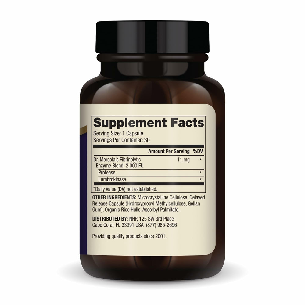 Close-up of lumbrokinase capsules