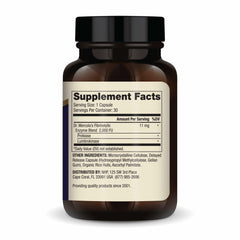 Close-up of lumbrokinase capsules