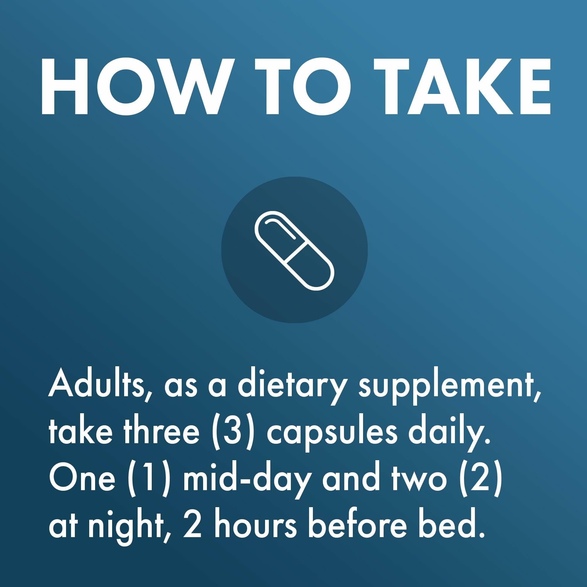 Nutrition facts panel for Magnesium Advanced