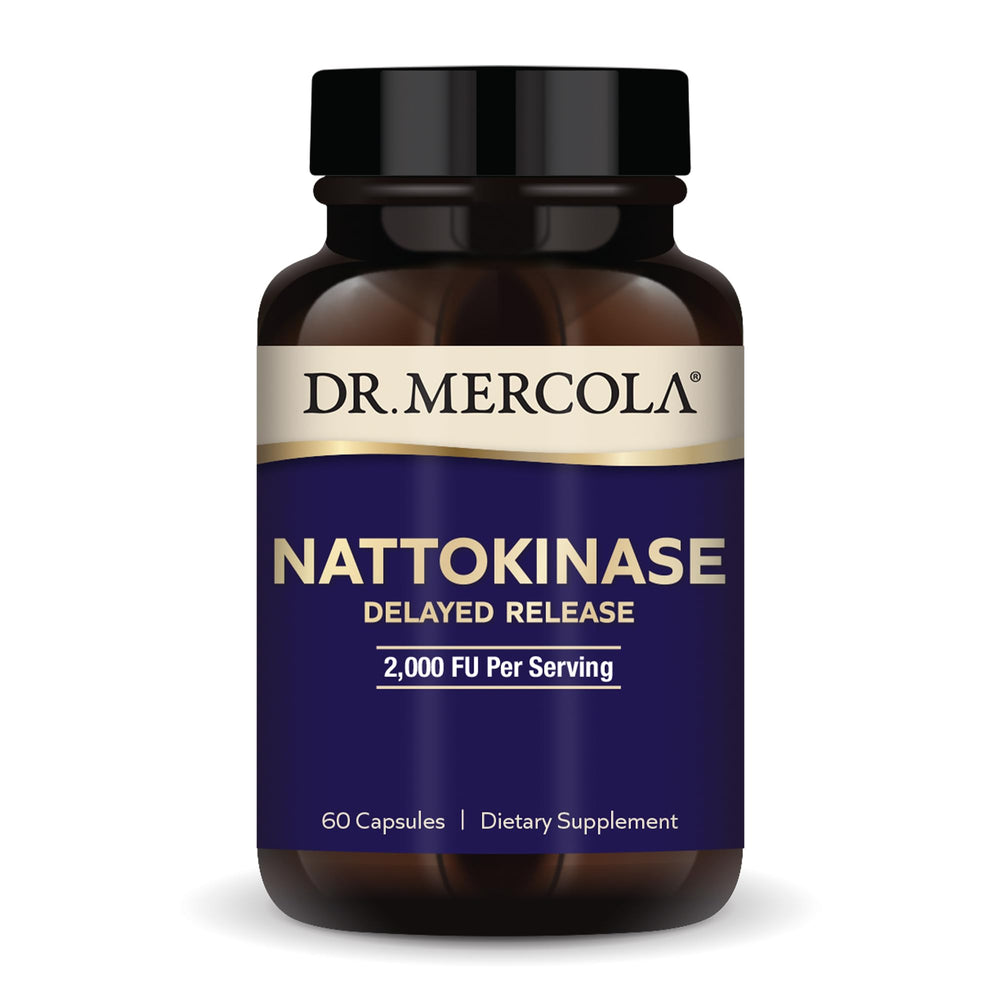 Dr. Mercola Nattokinase Delayed Release bottle label