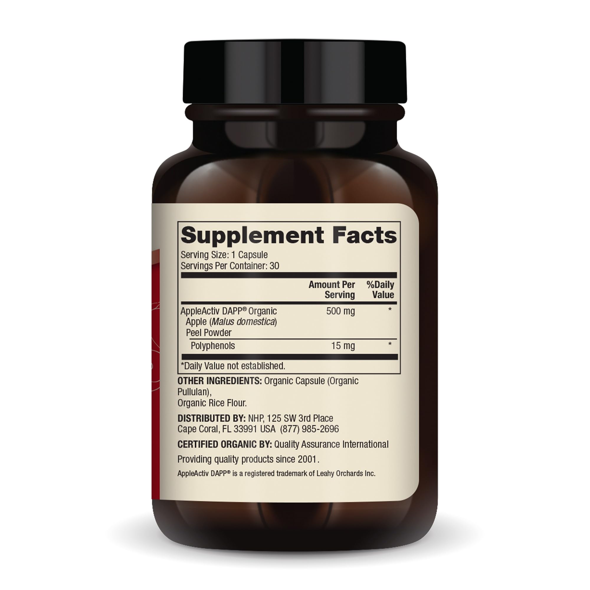 AppleActiv DAPP 500 mg per serving graphic