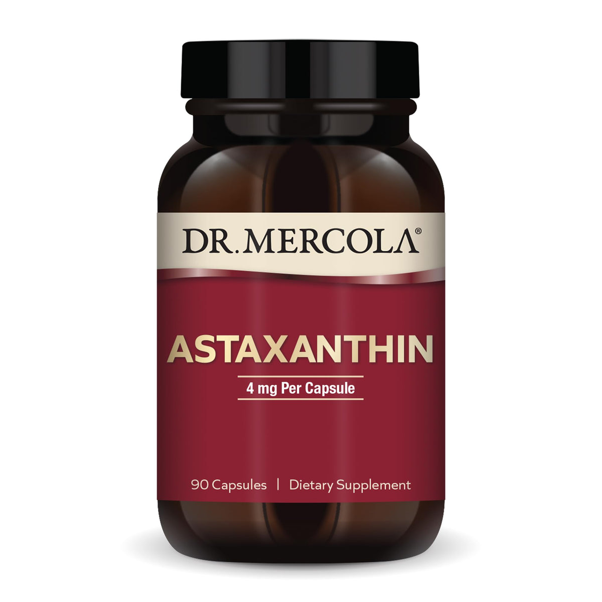 Dr. Mercola Organic Astaxanthin 4 mg bottle