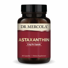Dr. Mercola Organic Astaxanthin 4 mg bottle front label