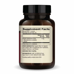 Close-up of astaxanthin capsules