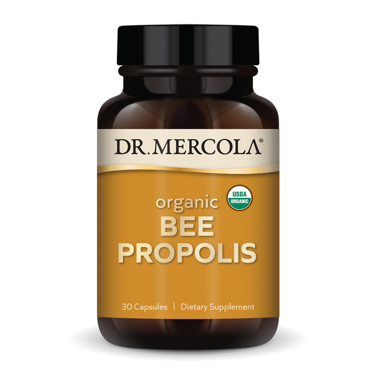 Bottle of Dr. Mercola Organic Bee Propolis 30 Servings