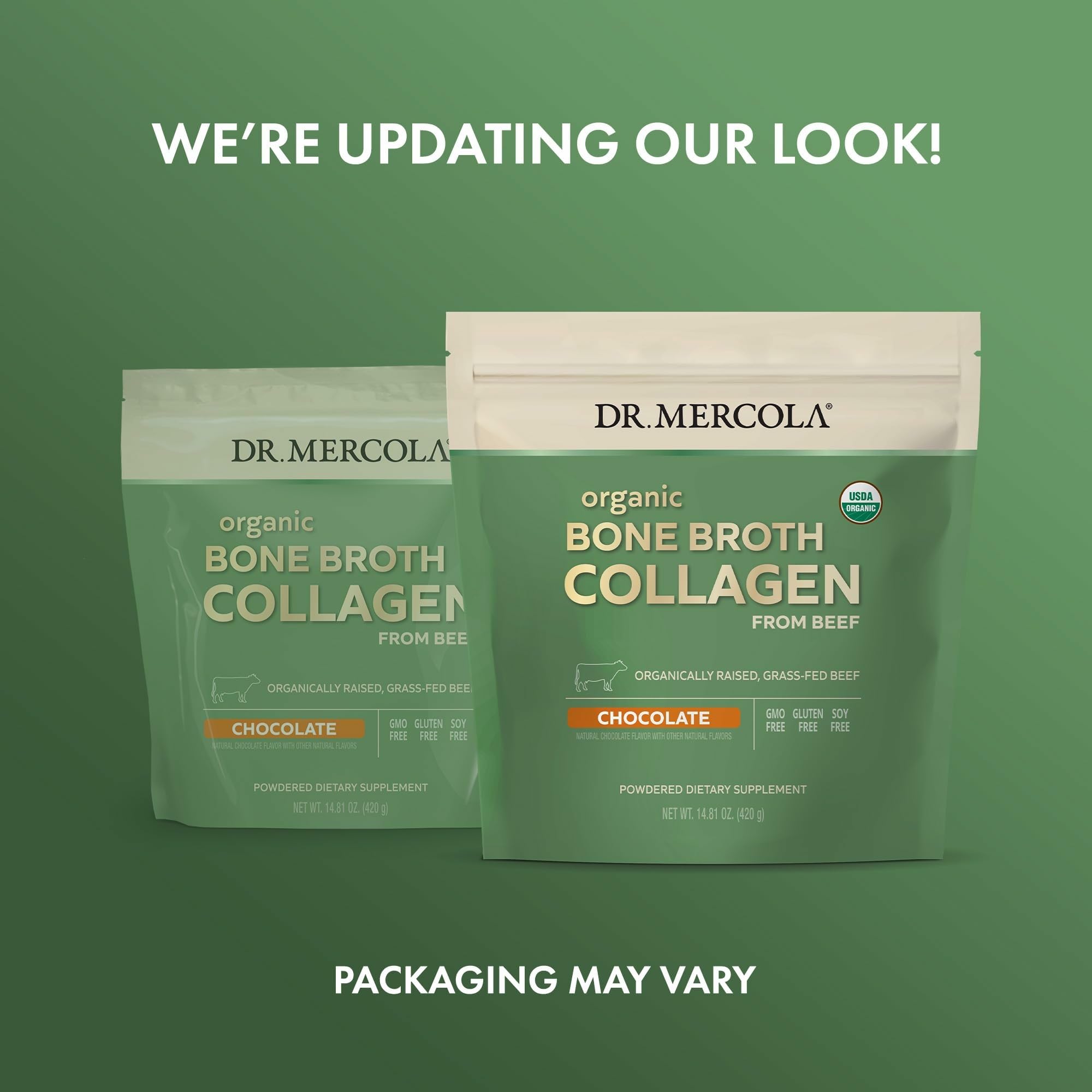 Product label showing USDA Organic and non-GMO claims