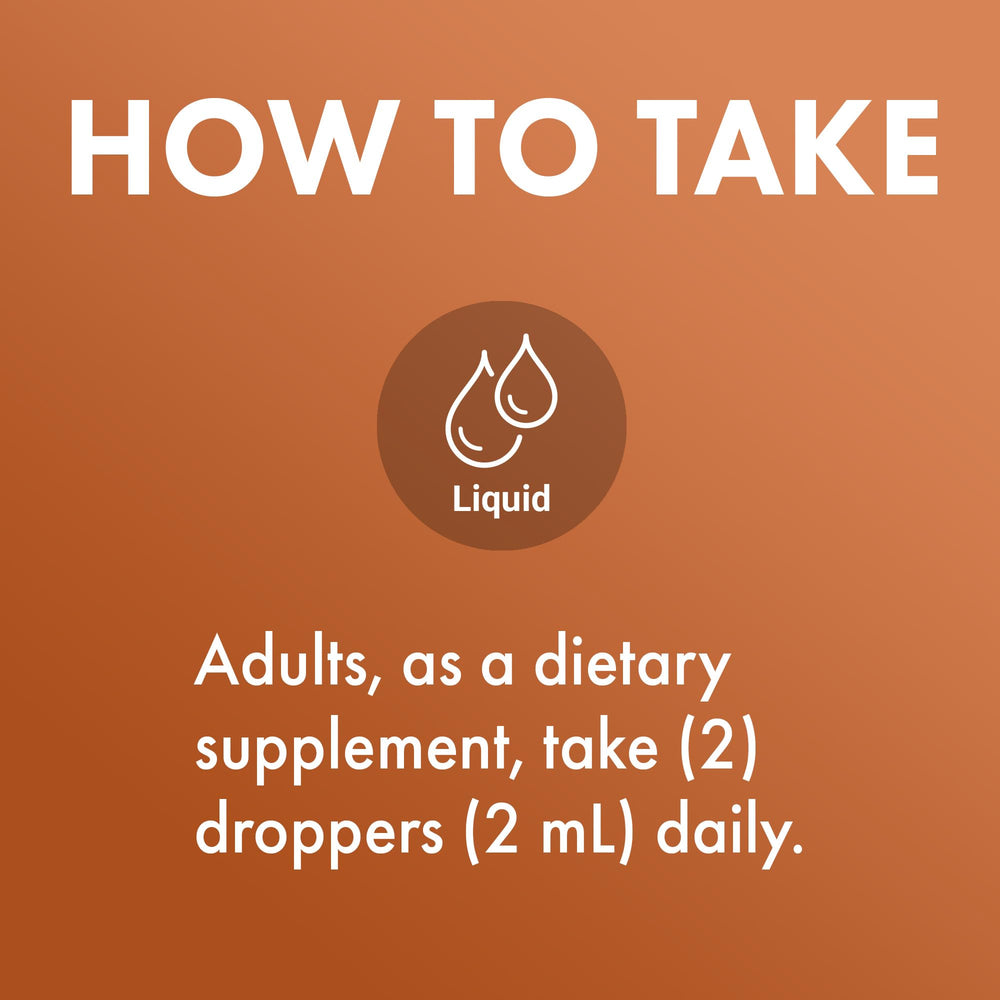 Back of bottle showing 2 fl oz (30 servings) and alcohol-free formula
