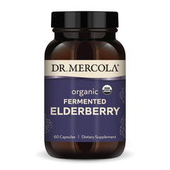 Dr. Mercola Organic Fermented Elderberry bottle - 60 capsules (60 capsules, 30 servings, hero image)
