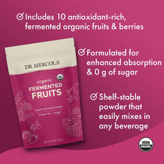 USDA Organic and Non-GMO certification label on Dr. Mercola product