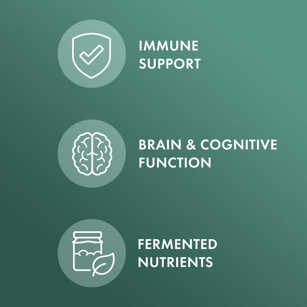 Whole mushroom and mycelium formulation graphic