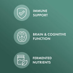 Whole mushroom and mycelium formulation graphic