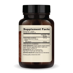 Close-up of Reishi mushroom extract ingredients graphic
