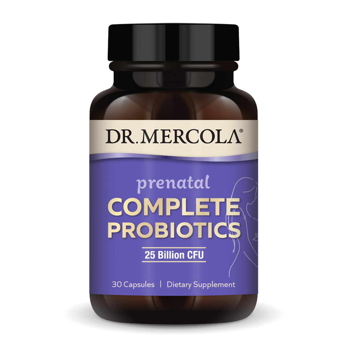 Dr. Mercola Prenatal Complete Probiotics bottle label