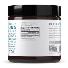 Unflavored creatine monohydrate powder with scoop