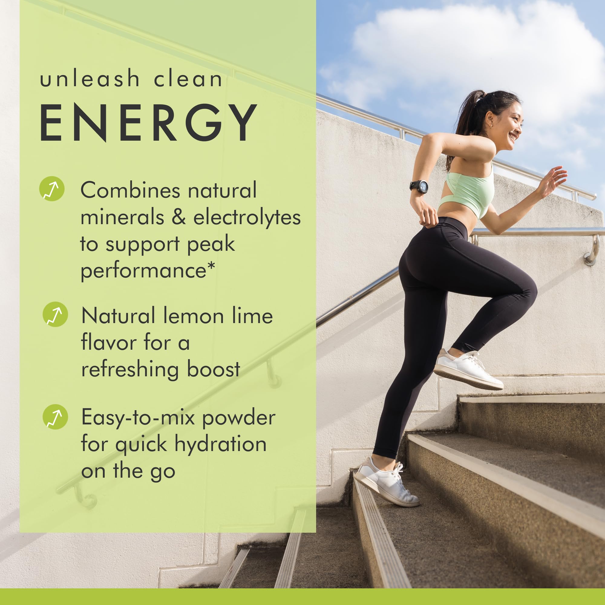 Dr. Mercola Pure Power Electrolytes lemon-lime dissolving into water for quick refreshment