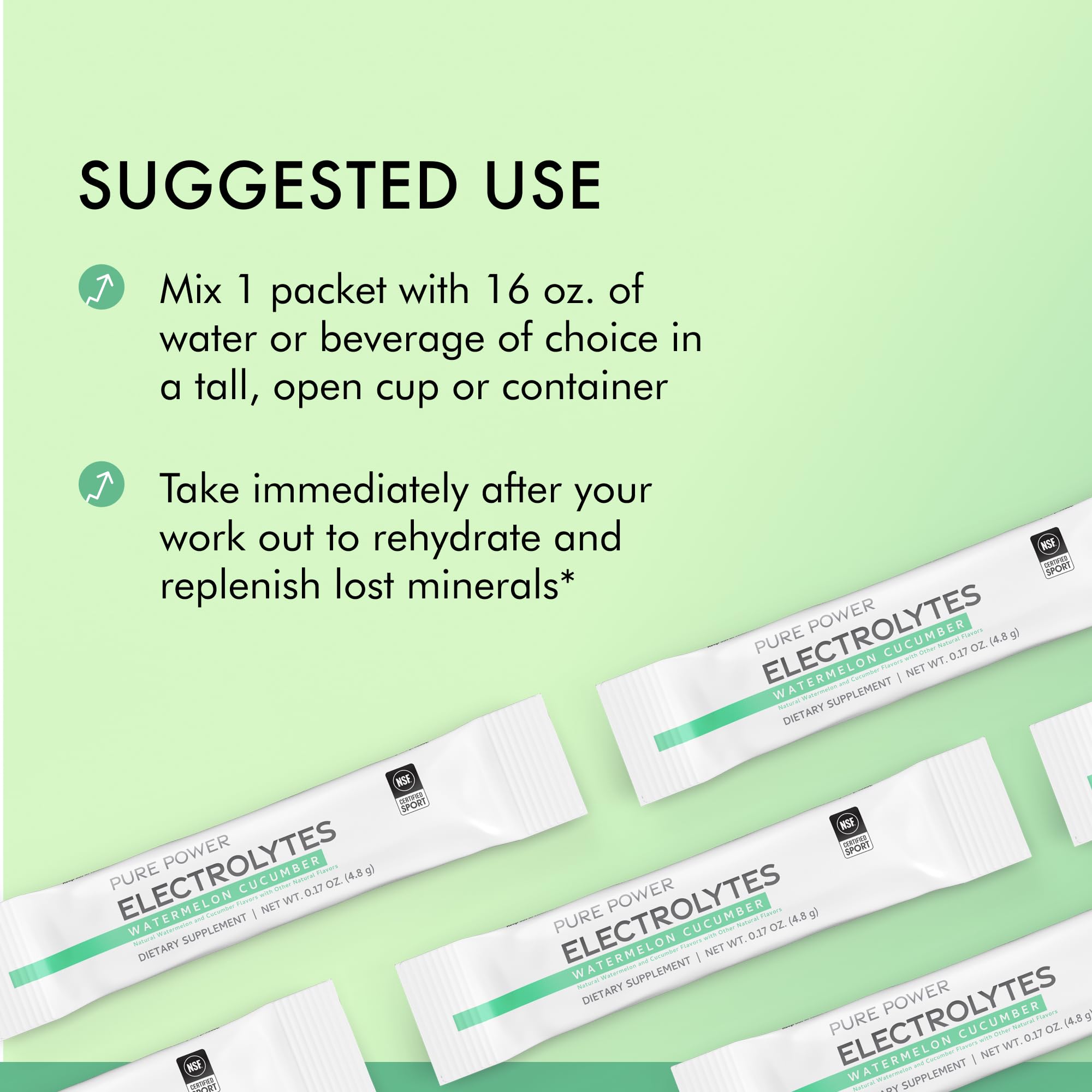 Dr. Mercola Pure Power prepared drink in glass shows watermelon cucumber flavor refreshment.