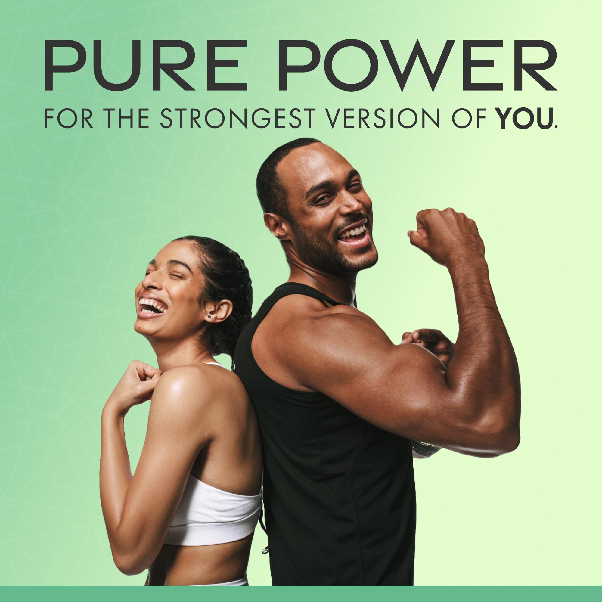 Dr. Mercola Pure Power packaging holds 30 servings for a month of workouts.