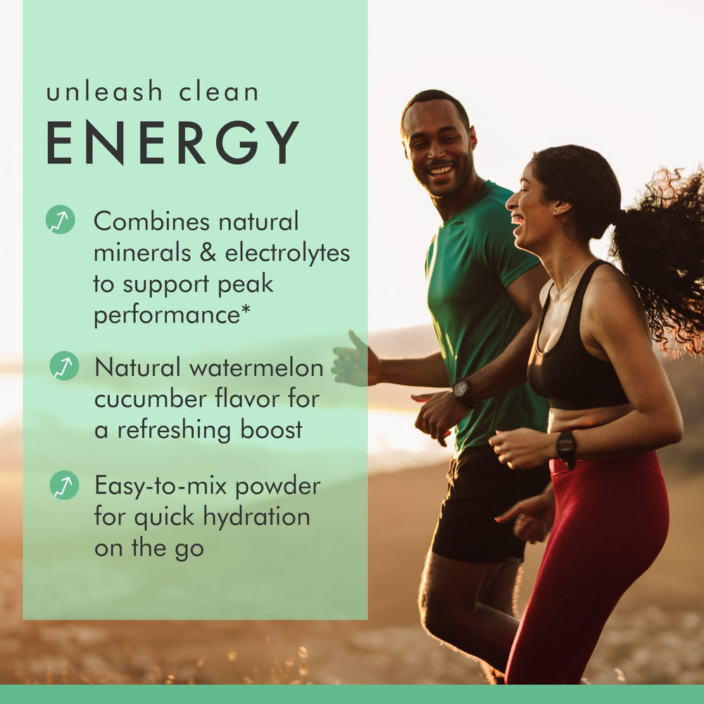 Dr. Mercola Pure Power electrolyte scoop mixes quickly for post-workout refreshment.